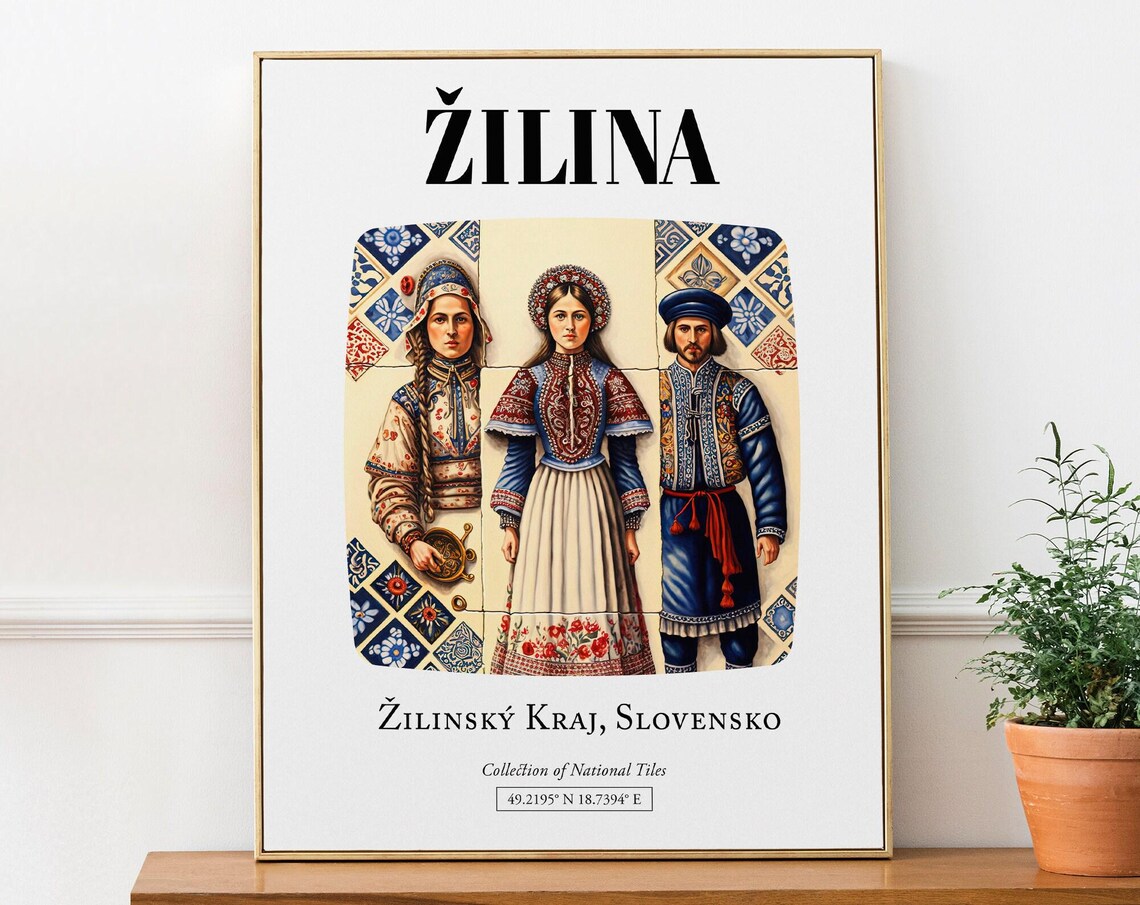 Ilina Ilinsk Kraj Slovensko Tile Pattern Art Print