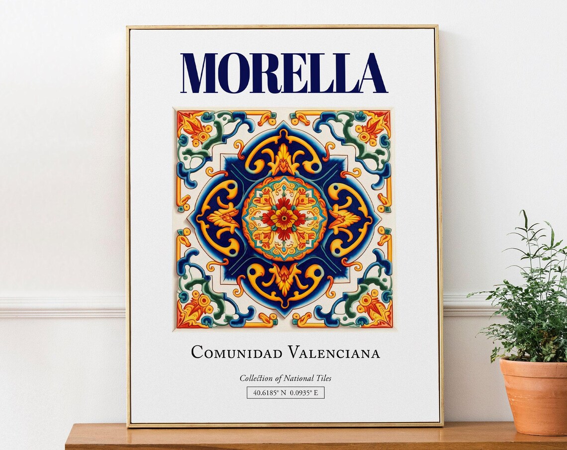 Morella Community Valencia Spain Travel Poster