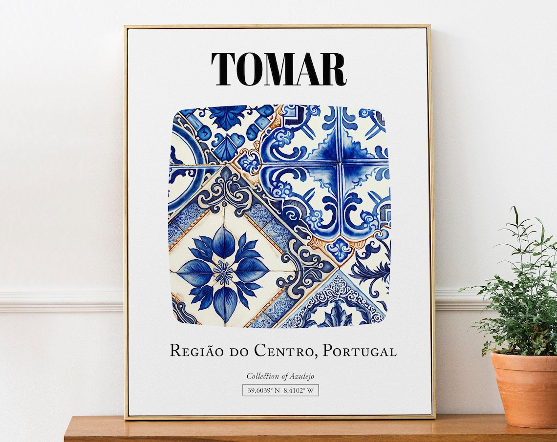 Tomar Regio Do Centro Portugal Tile Pattern Art Print