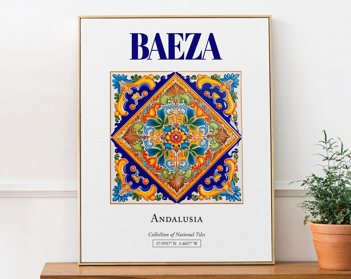 Baeza Andalusia Spain Traditional Tile Art Print