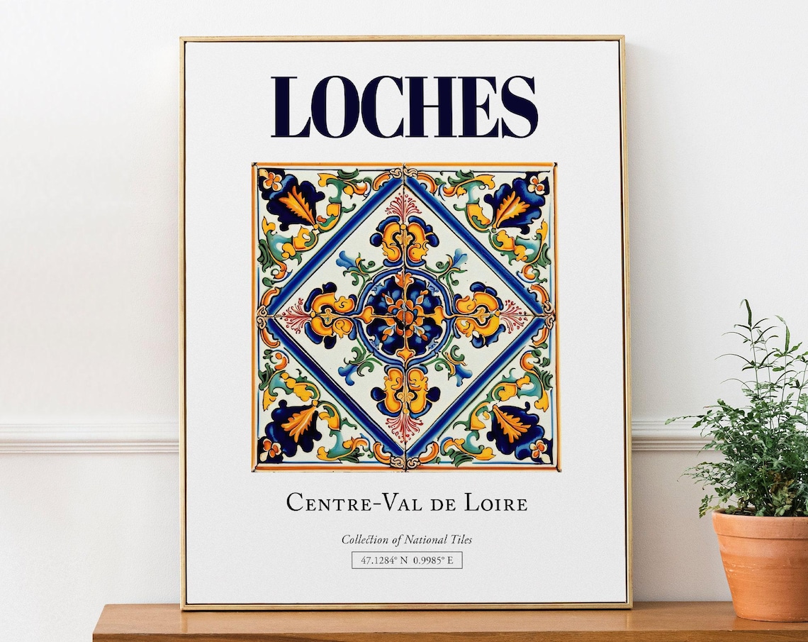 Loches Centre-Val de Loire France Travel Poster