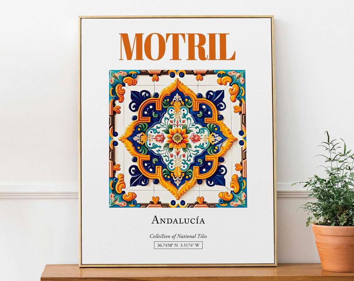 Motril, Andaluca Spain Minimalist Travel Poster