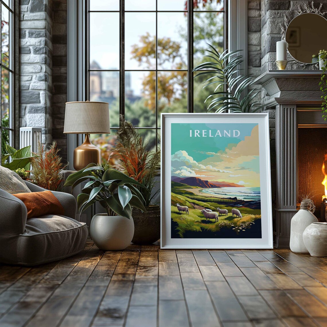 Ireland Travel Poster, Europe Wall Art Prints - Image 3