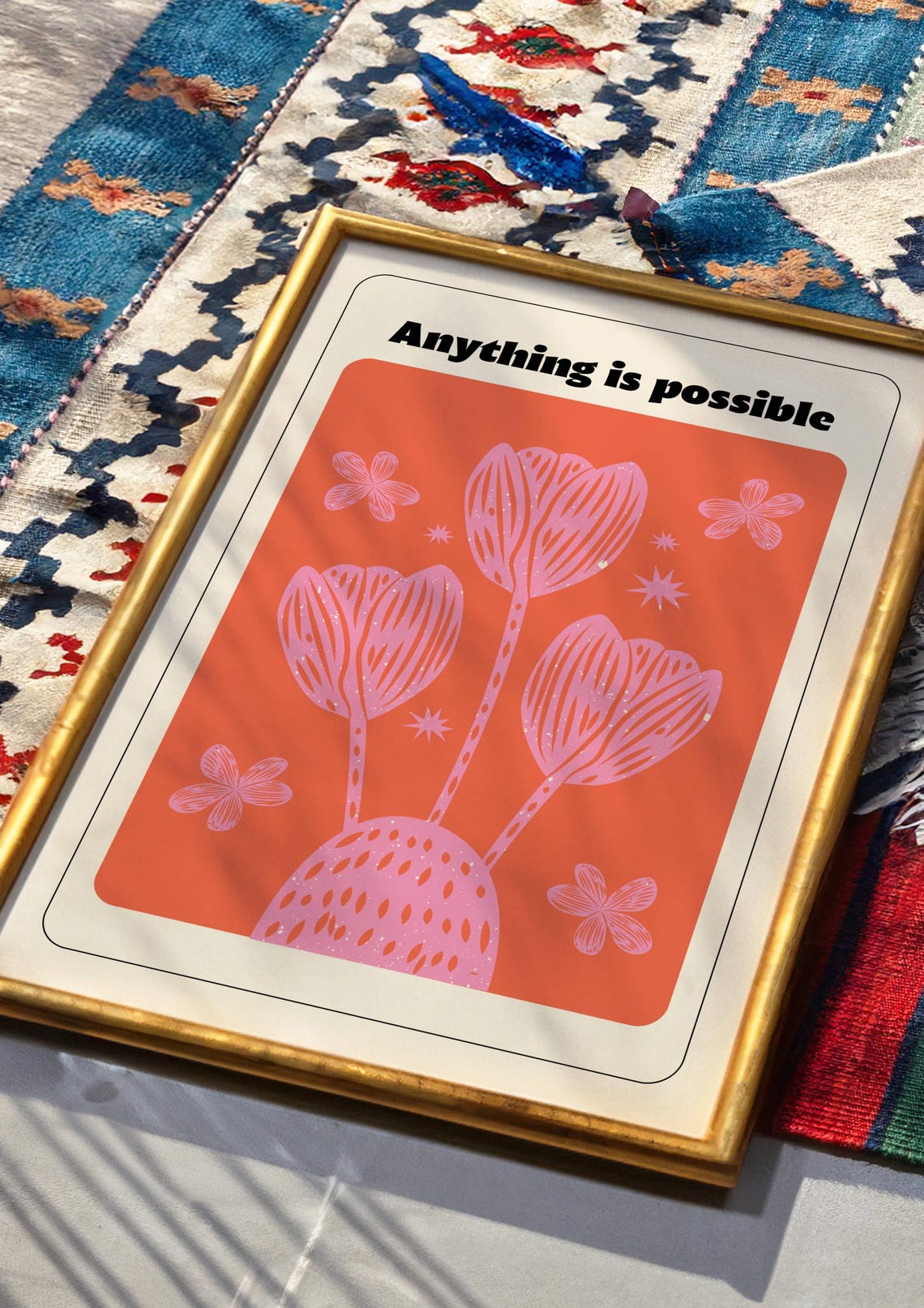Anything Is Possible Wall Art Modern Eclectic Wall Art Instant Motivational Poster Art - Image 2