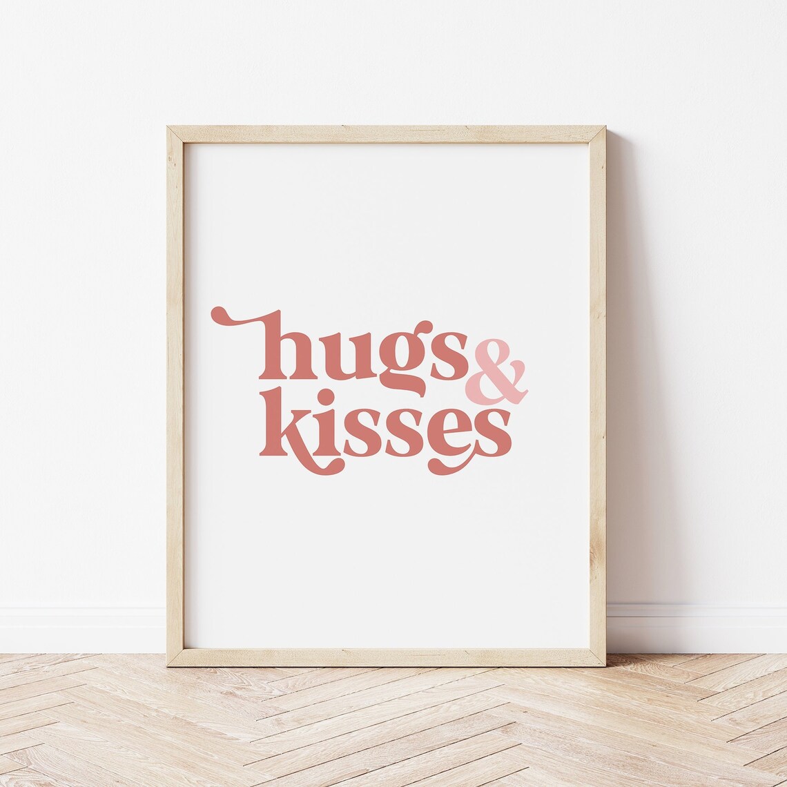 Hugs And Kisses Boho Valentines Day Poster Print - Image 4