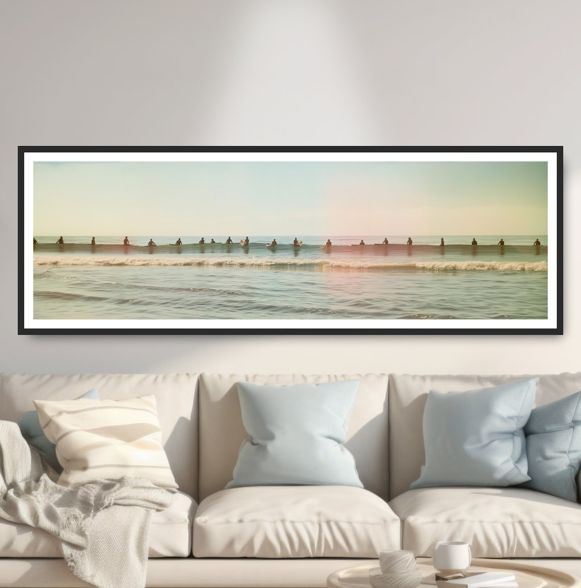 Vintage Ocean Surf Photo, Retro Minimalist Art Print