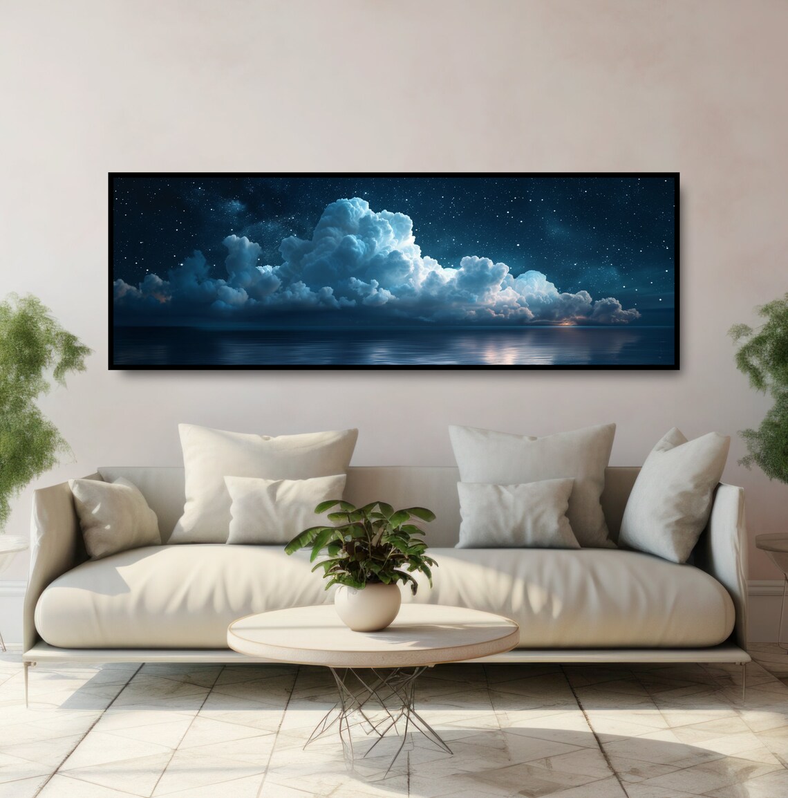 Floating Cloud Formation On Water, Van Gogh-Inspired Art Print - Image 5