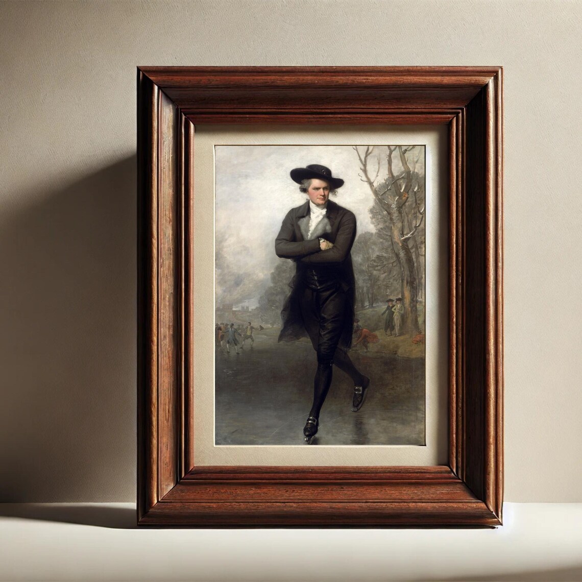 Gilbert Stuart The Skater Ice Skating Portrait Winter Art Poster - Image 5
