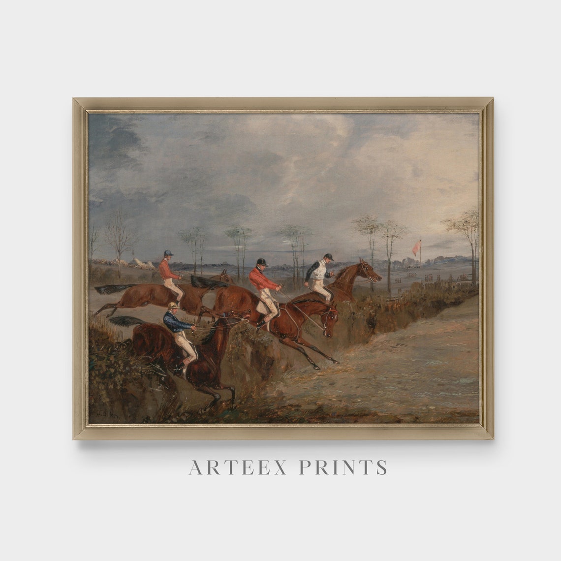 Printed And Shipped Vintage Horse Painting Antique Equestrian Print Farmhouse Animal Print Oil Painting Fine Art Physical Prints - Image 3
