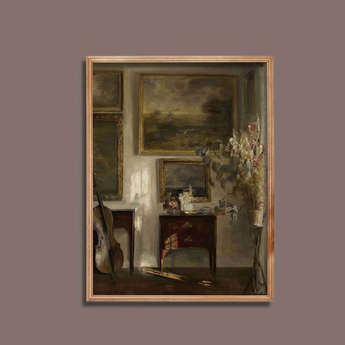 Vintage Still Life Painting, Danish Interior Art Print - Image 3