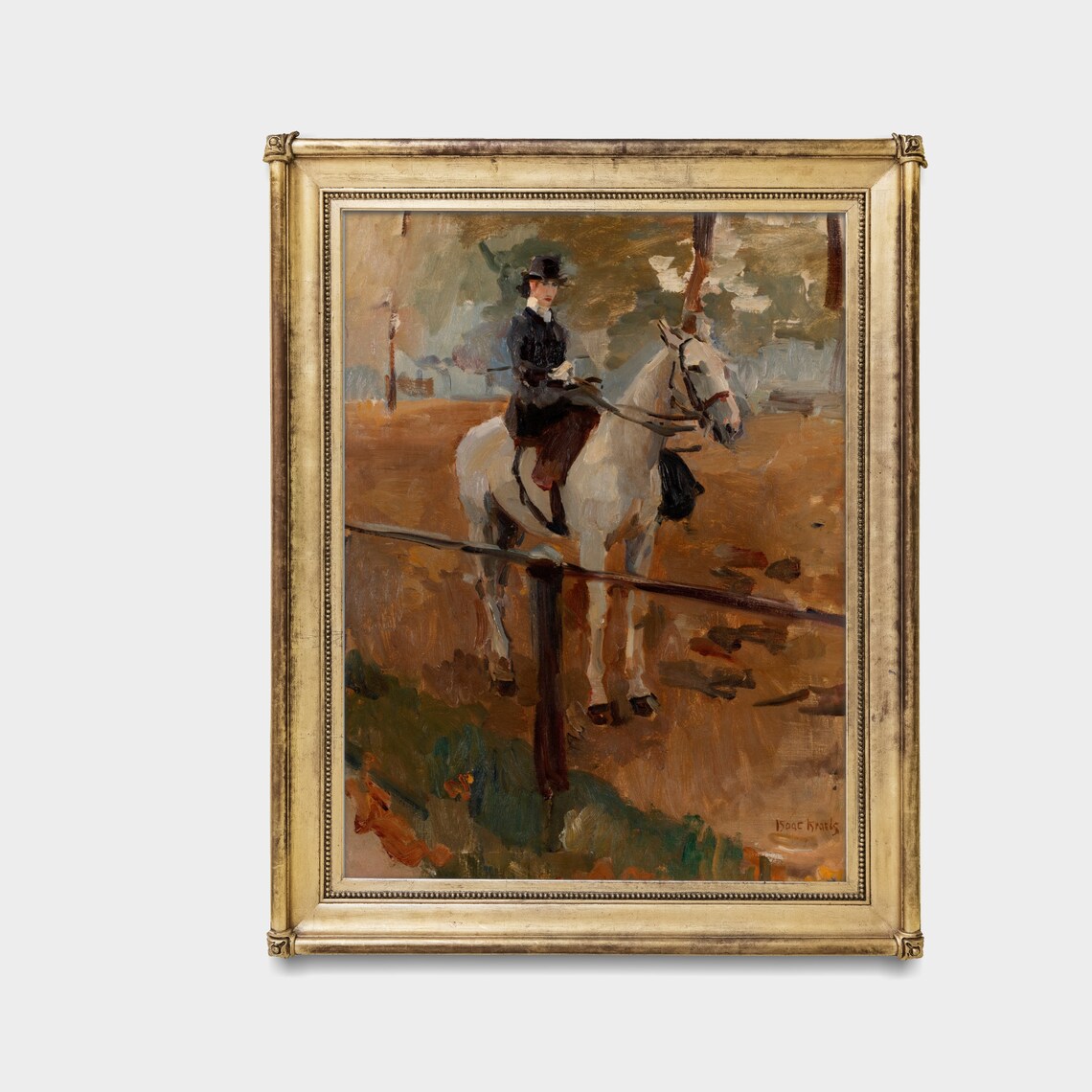 Vintage Horse Painting, Rustic Moody Art Print - Image 3