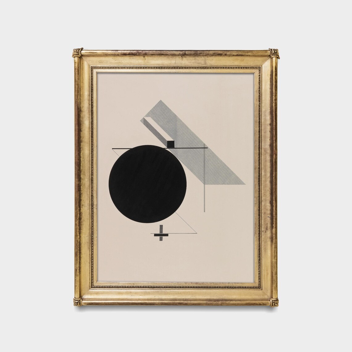 Bauhaus Style Geometric Abstract with Black Circle Modern Poster - Image 5