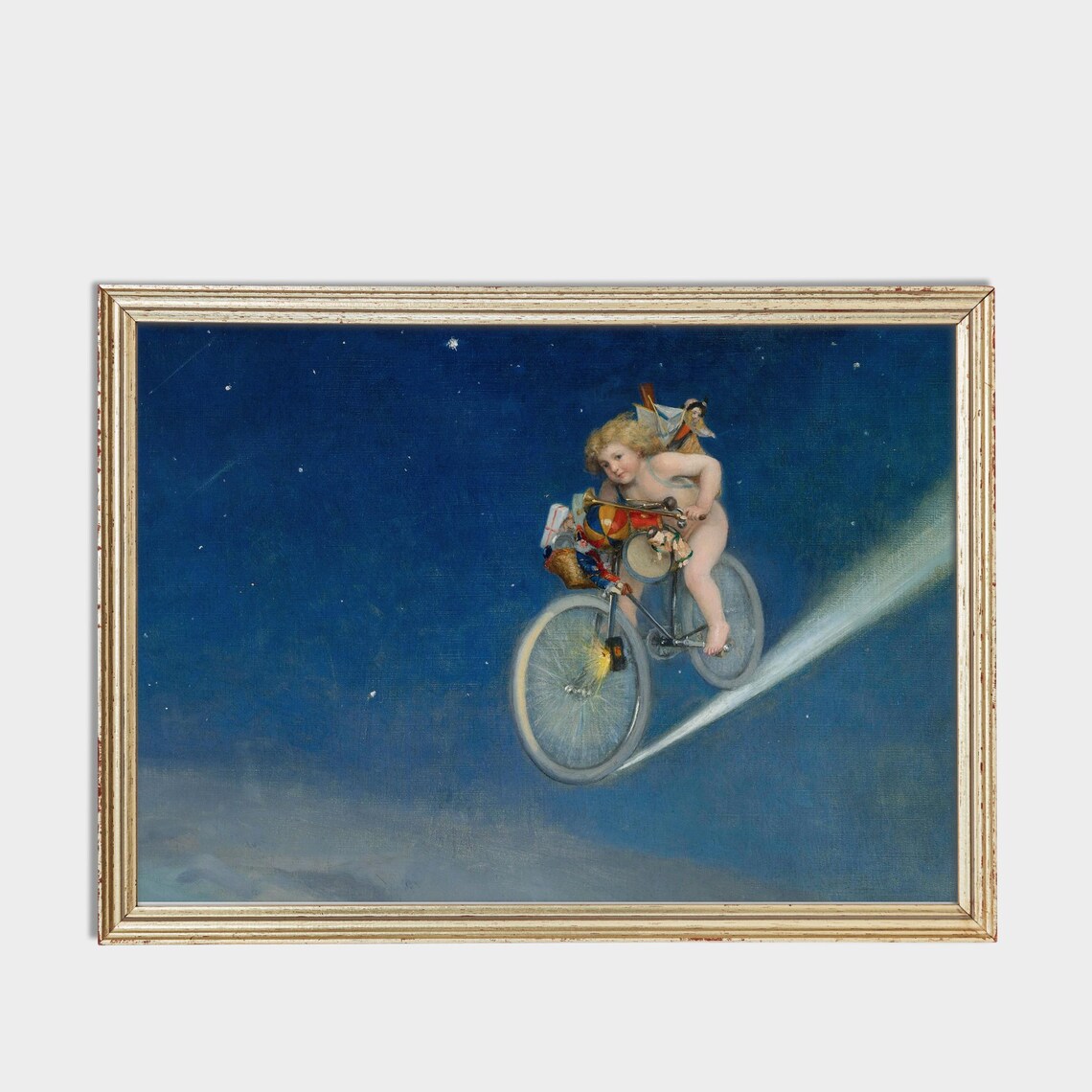 Vintage Christmas Delivery Art Print, Rustic Holiday Decor - Image 3