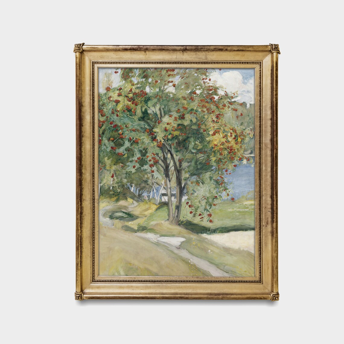 Vintage Rowan Trees Country Landscape Art Print - Image 4