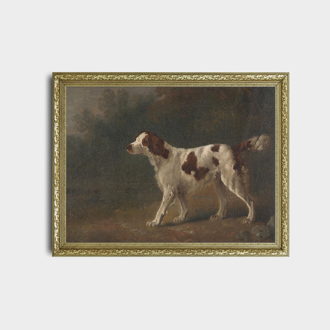 Vintage Dog Painting, Rustic Farmhouse Art Print - Image 2