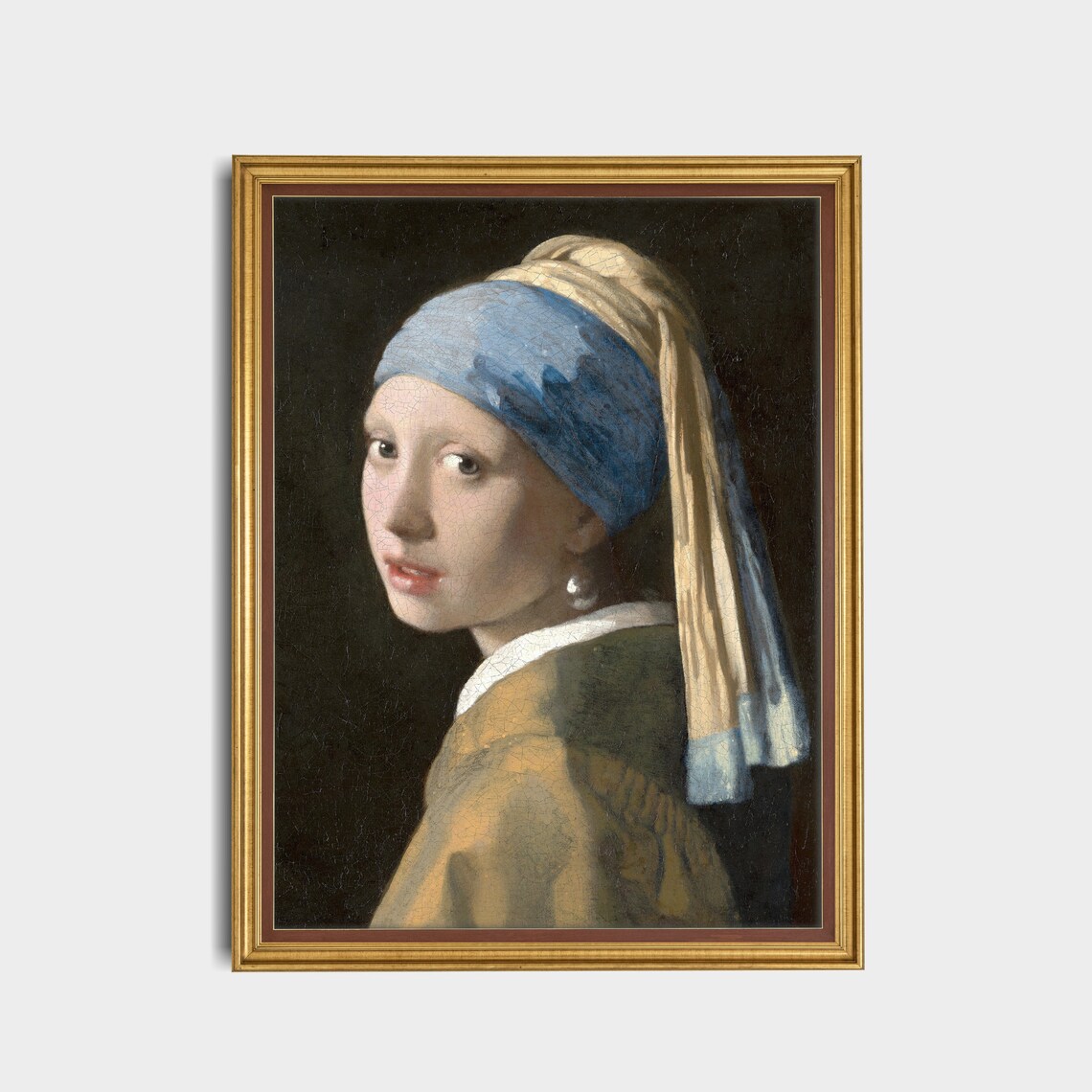 Vintage Young Girl Portrait, Rustic Art Print - Image 3