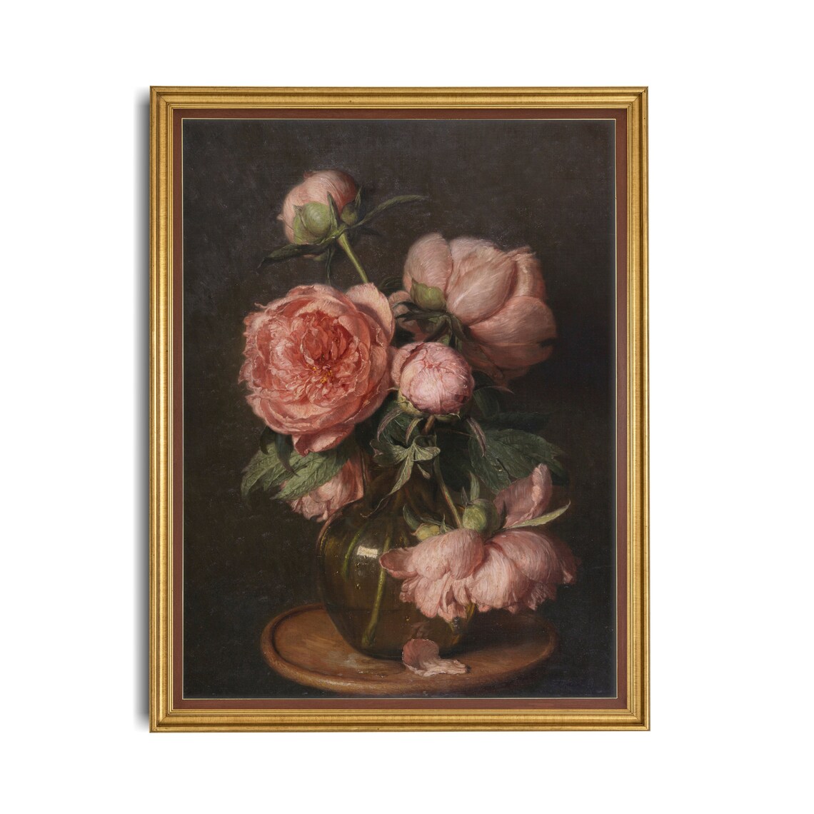 Vintage Still Life With Flowers, Rustic Farmhouse Print - Image 2