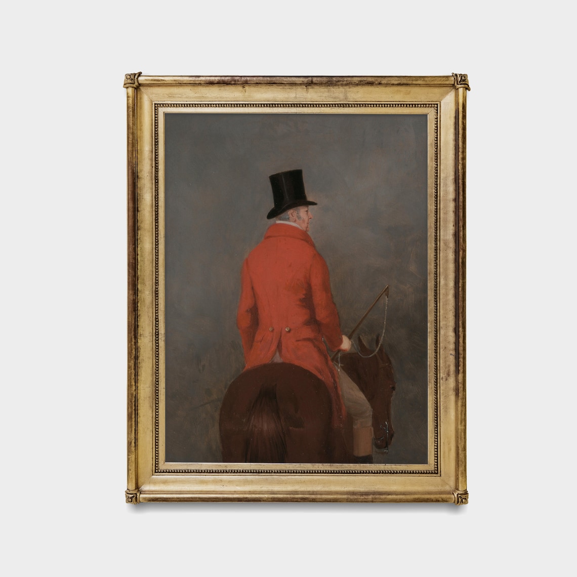 Gentleman On Horse Vintage Equestrian Art Print - Image 4