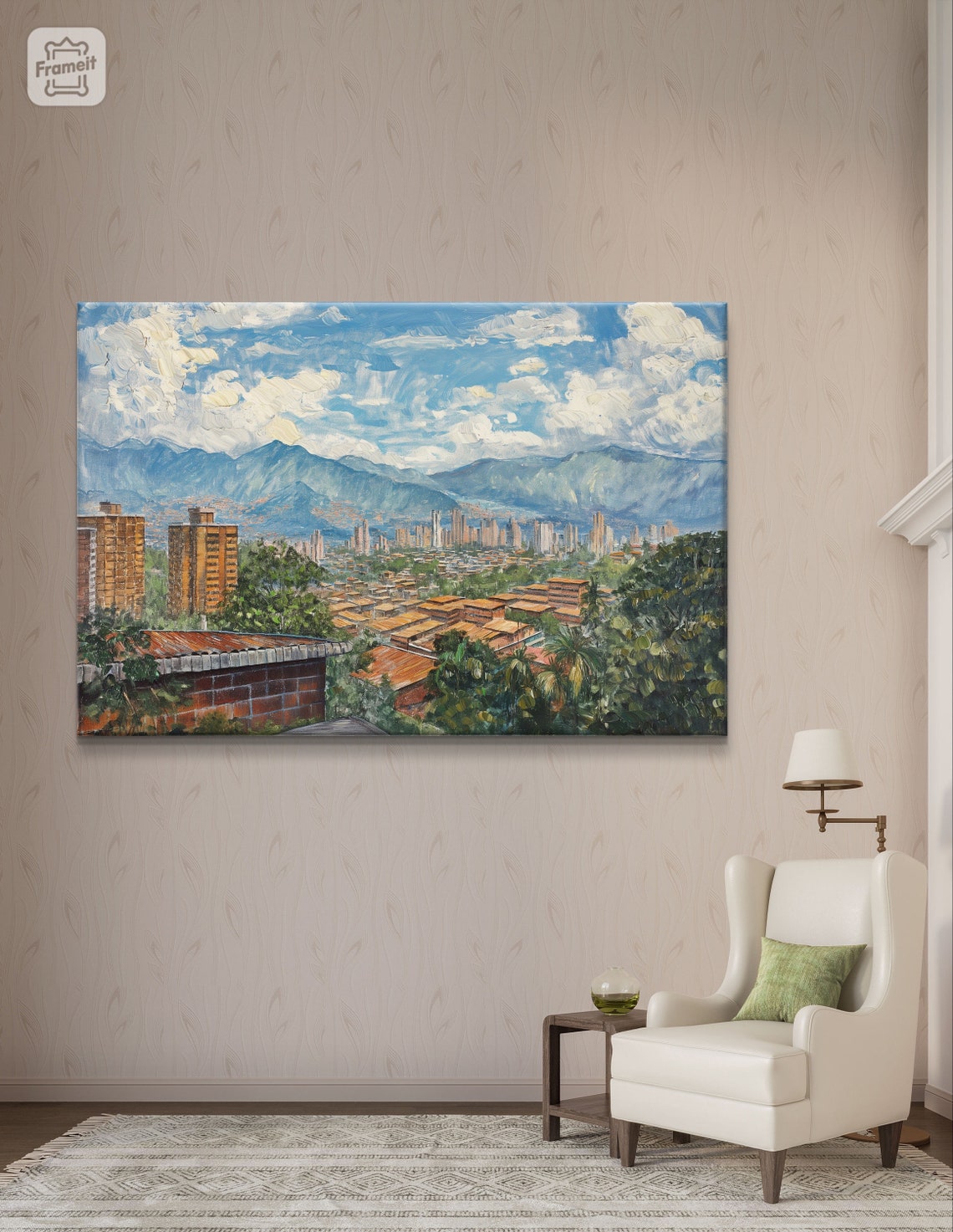 Medellin Colombia Skyline with Andes Mountains Cityscape Poster - Image 5