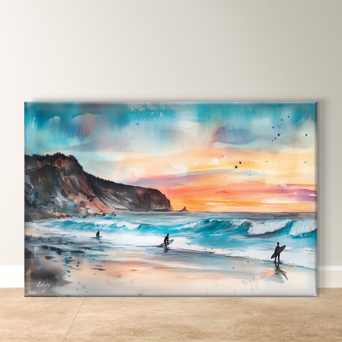 Todos Santos Watercolor Art Print, Baja California