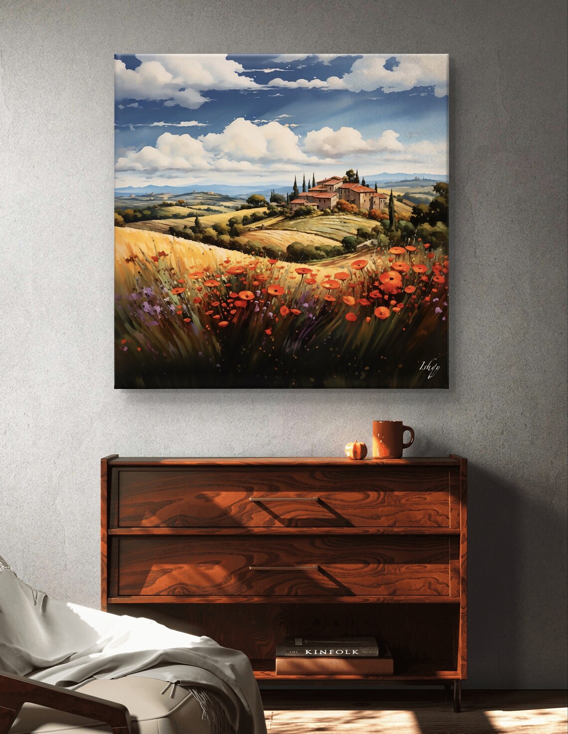 Tuscany Hills Italy Landscape Poster Art - Image 6