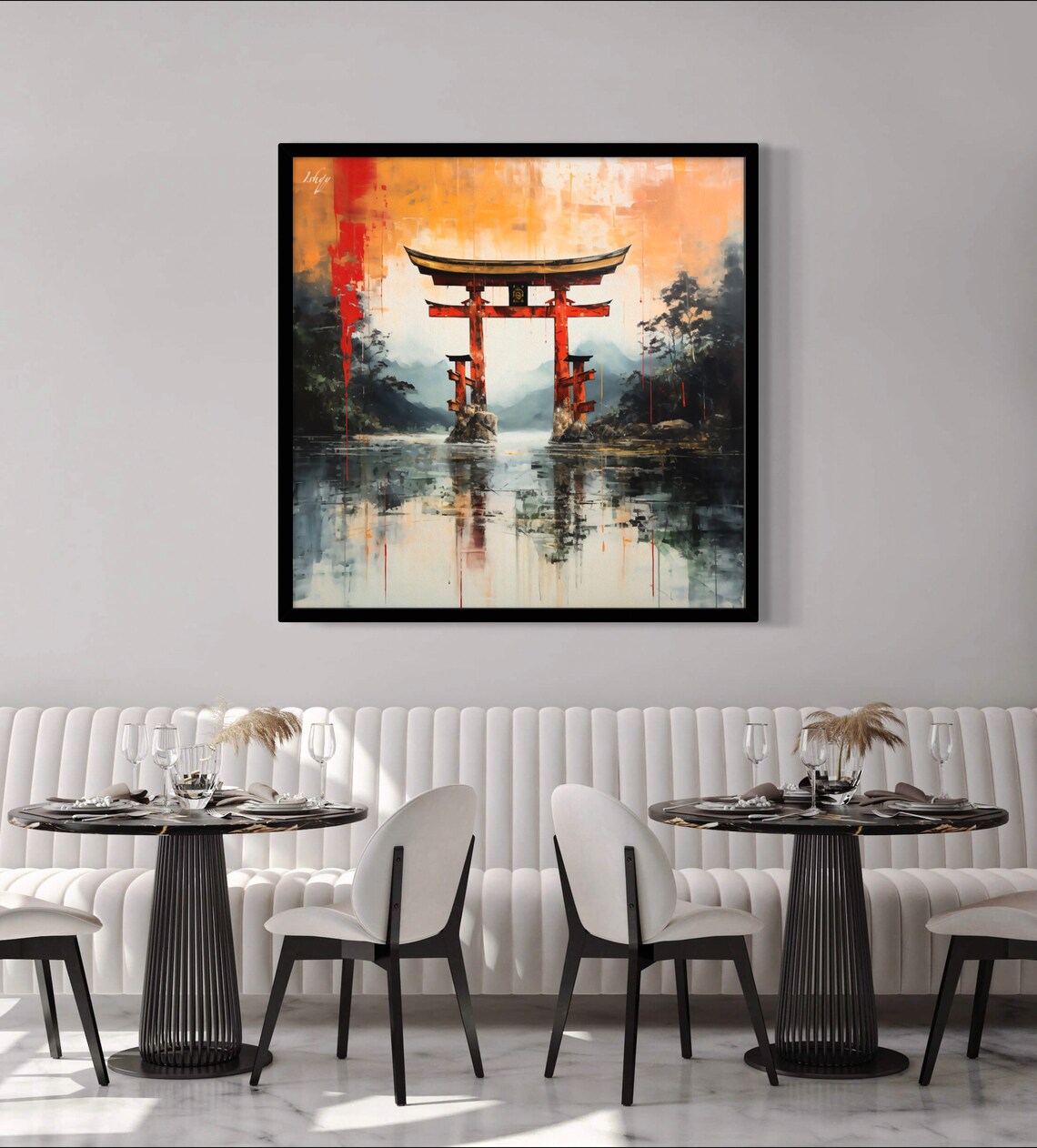 Japanese Torii Gate, Tranquil Zen Wall Art Print - Image 3