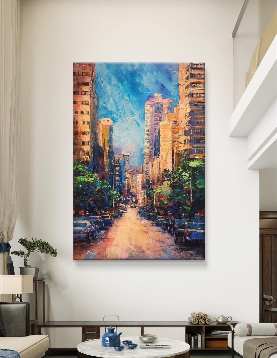 Beirut City Street Lebanese Urban Skyline Daytime Warm Poster - Image 6