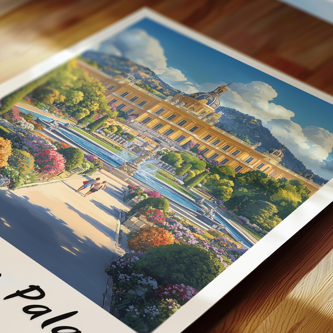 Schonbrunn Palace Austria Minimalist Travel Poster - Image 2