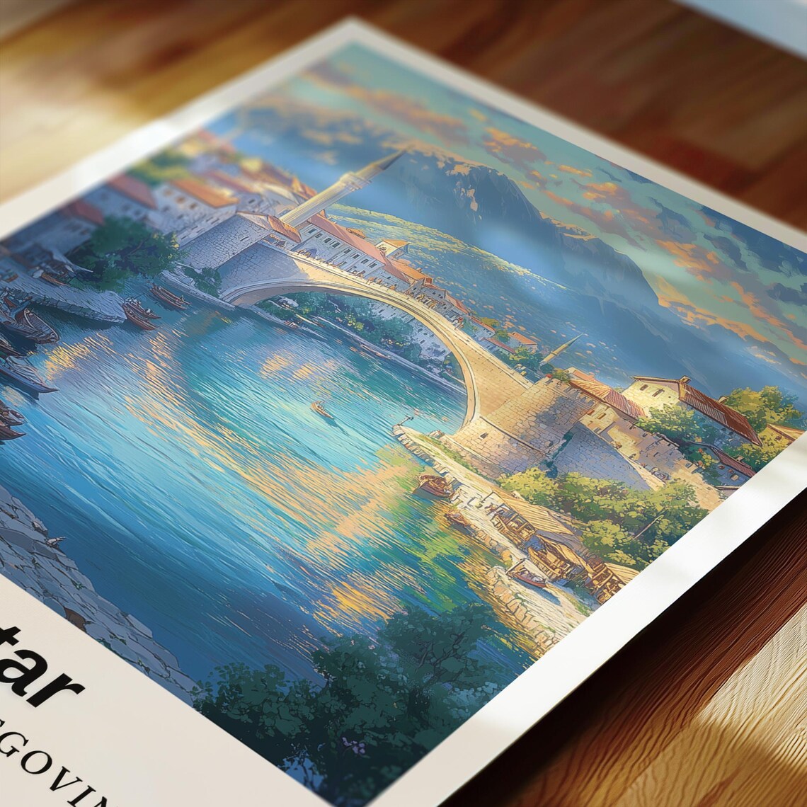 Konjic Travel Poster, Bosnia And Herzegovina - Image 2