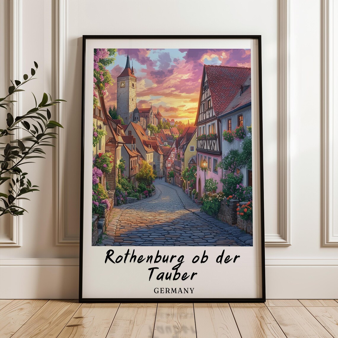 Rothenburg Ob Der Tauber, Germany Travel Poster
