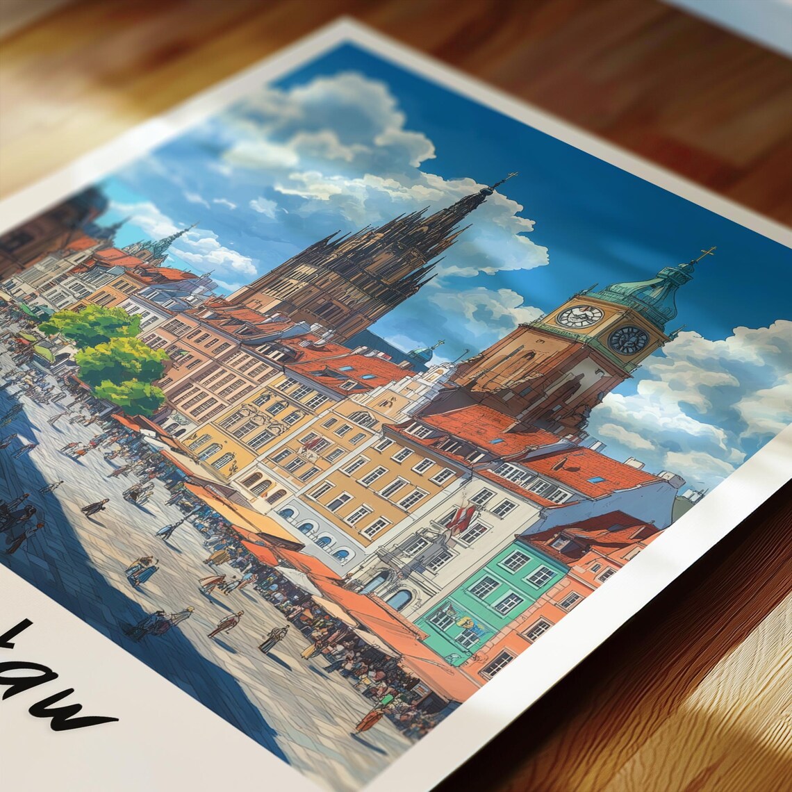 Wroclaw Travel Poster, Poland Wedding Gift - Image 2