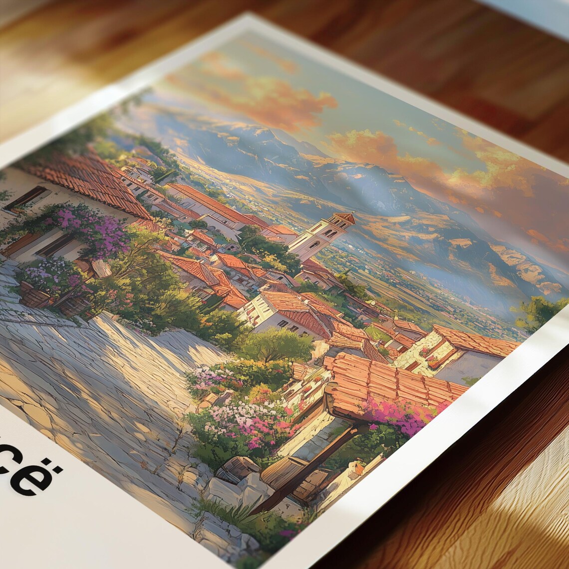 Korce Travel Poster, Albania Wedding Gift - Image 2