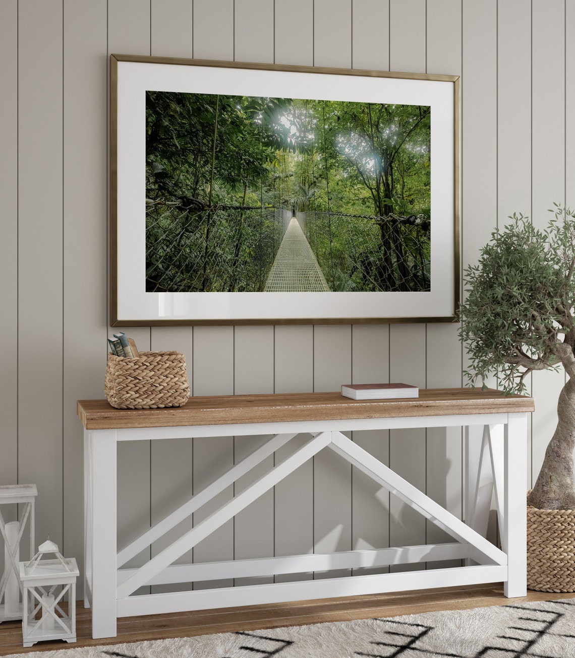 Costa Rica Hanging Bridges Photo Art Print