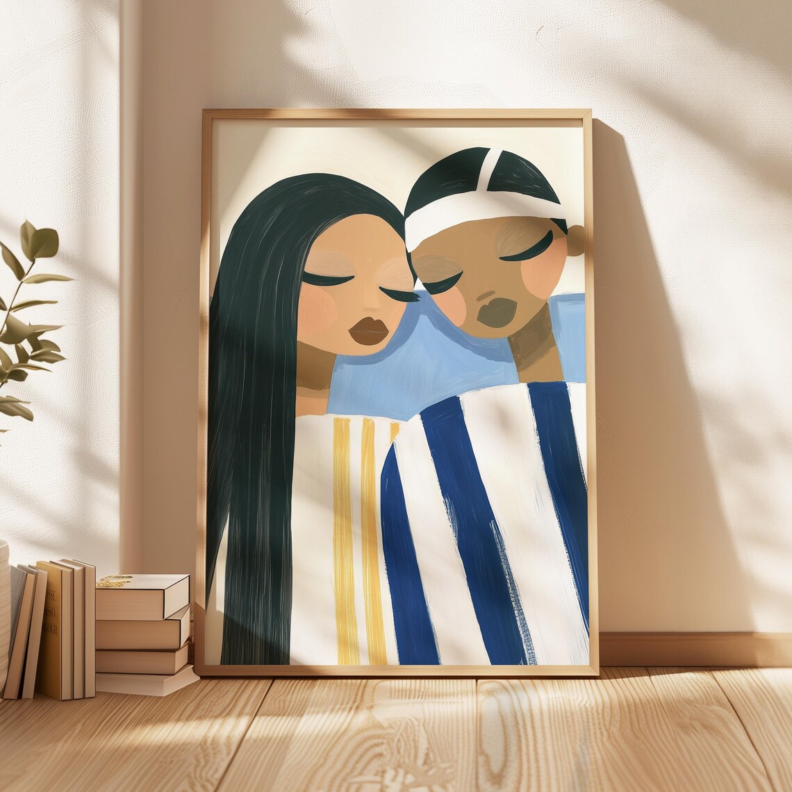 Lesbian Couple Bold Romantic Pride Art Print