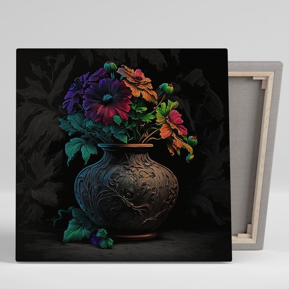 Flower Arrangement Floral Art Print, Botanical Decor