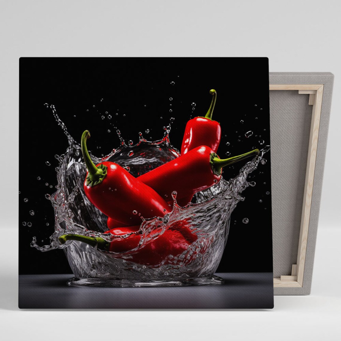 Red Chili Kitchen Still Life Art Print, Whimsical