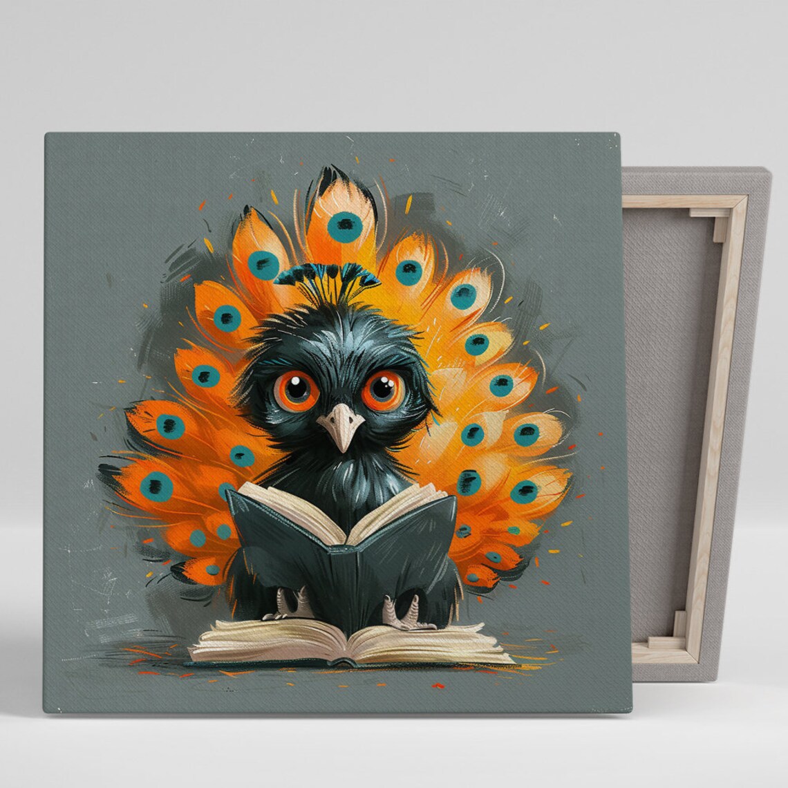Owl Illumination Art Print, Whimsical Contemporary Decor
