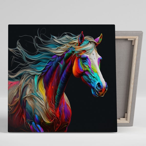 Abstract Horse Art Print, Horse Room Gallery Wall