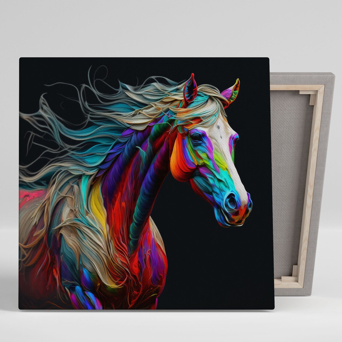 Abstract Horse Art Print, Horse Room Gallery Wall