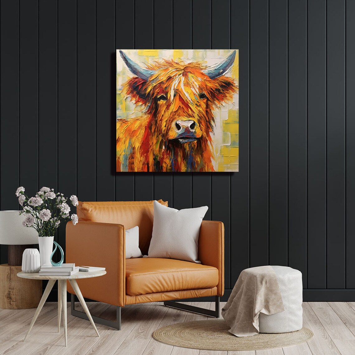 Highland Cow Wall Decor, Animal Artwork Poster - Image 4
