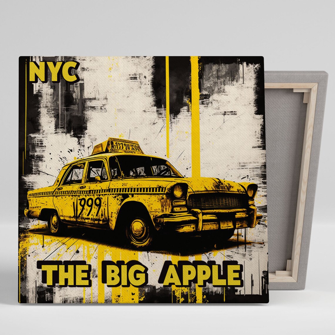 Abstract New York NYC Art Print, Modern Wall Decor