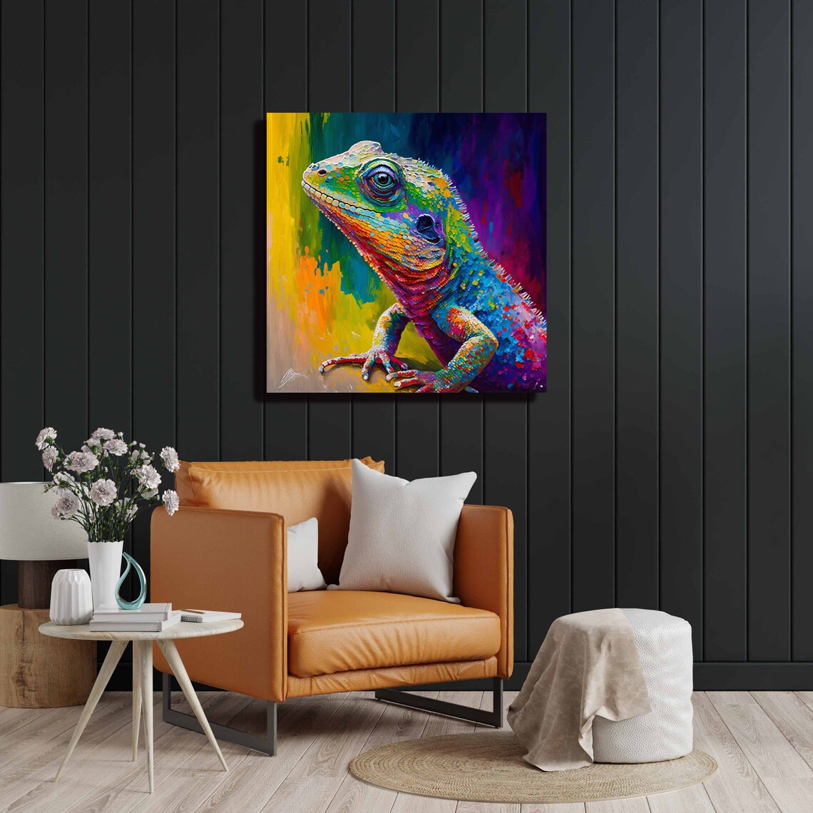 Colorful Lizard Wall Art Print, Exotic Decor - Image 3