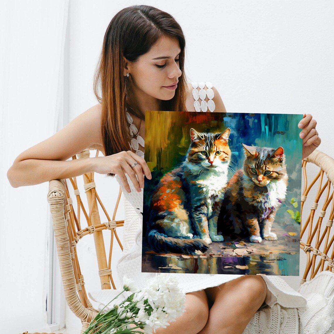 Whiskers and Whimsy Cat Art Print for Cat Lovers - Image 5