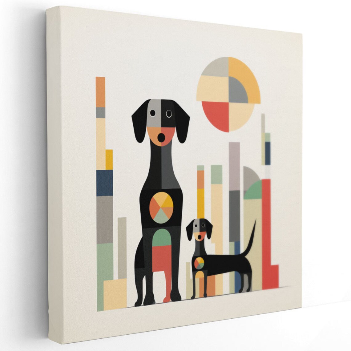 Abstract Dogs Contemporary Pet Decor Art Print - Image 2