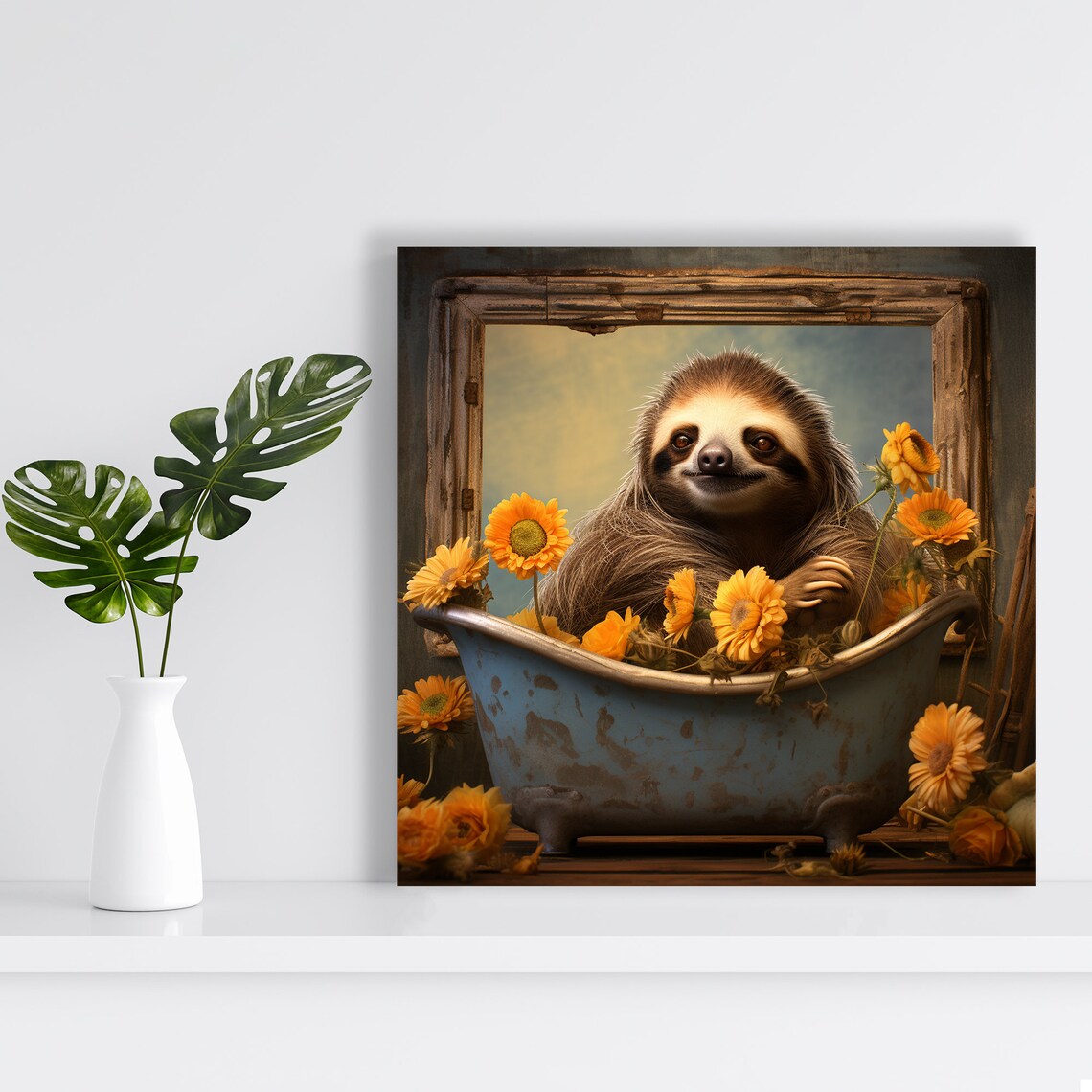Whimsical Sloth Art Print, Children's Room Decor - Image 2
