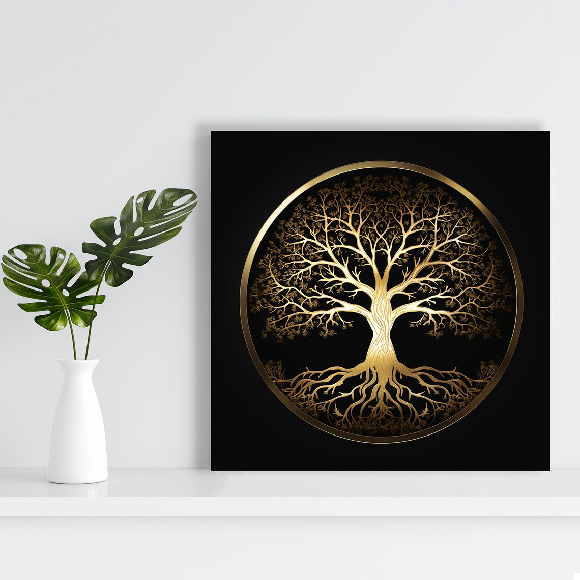 Tree Of Life Contemporary Wall Art Poster Print - Image 4