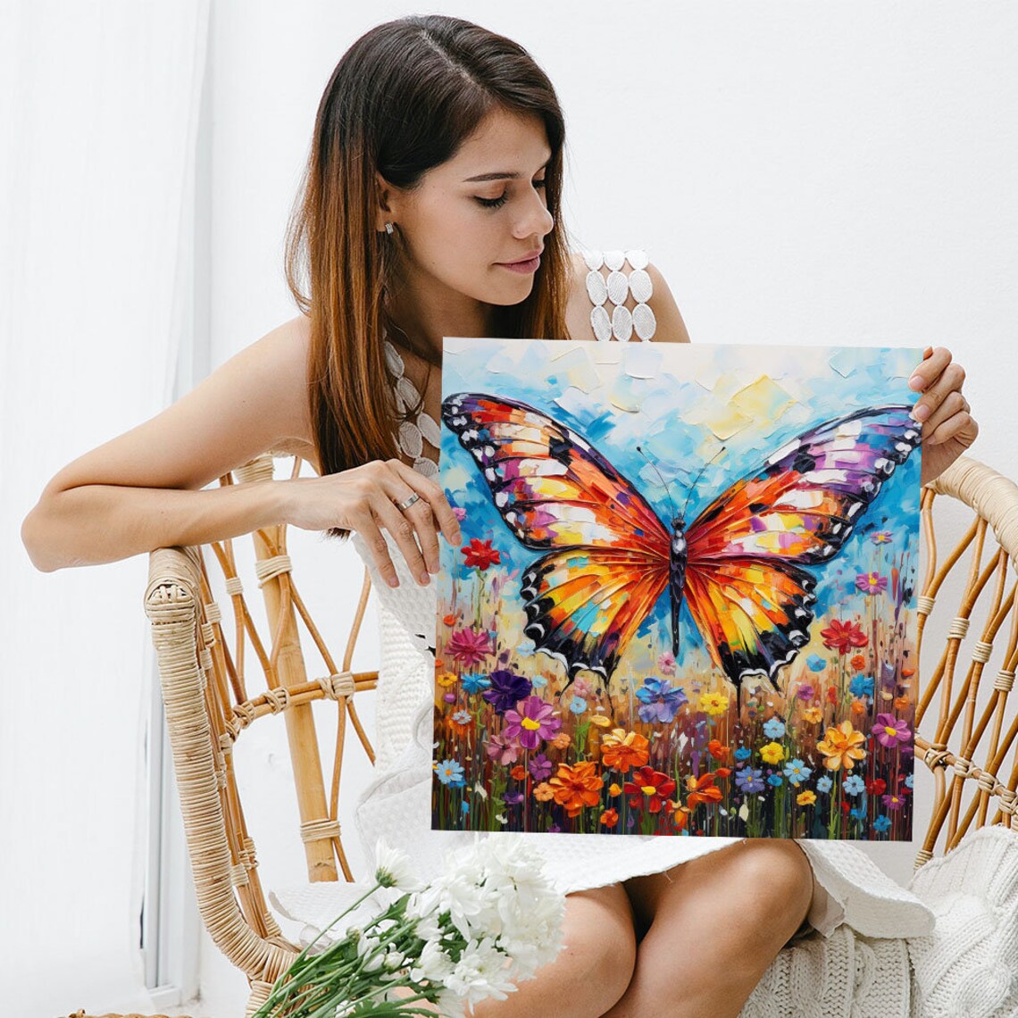 Butterfly Wall Art Poster, Modern Insect Home Decor - Image 3