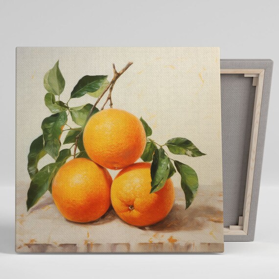 Orange Wall Art Or Poster Appetite For Art Kitchen Wall Hanging Fruits Wall Art Fruit Wall Hanging Living Room Decor