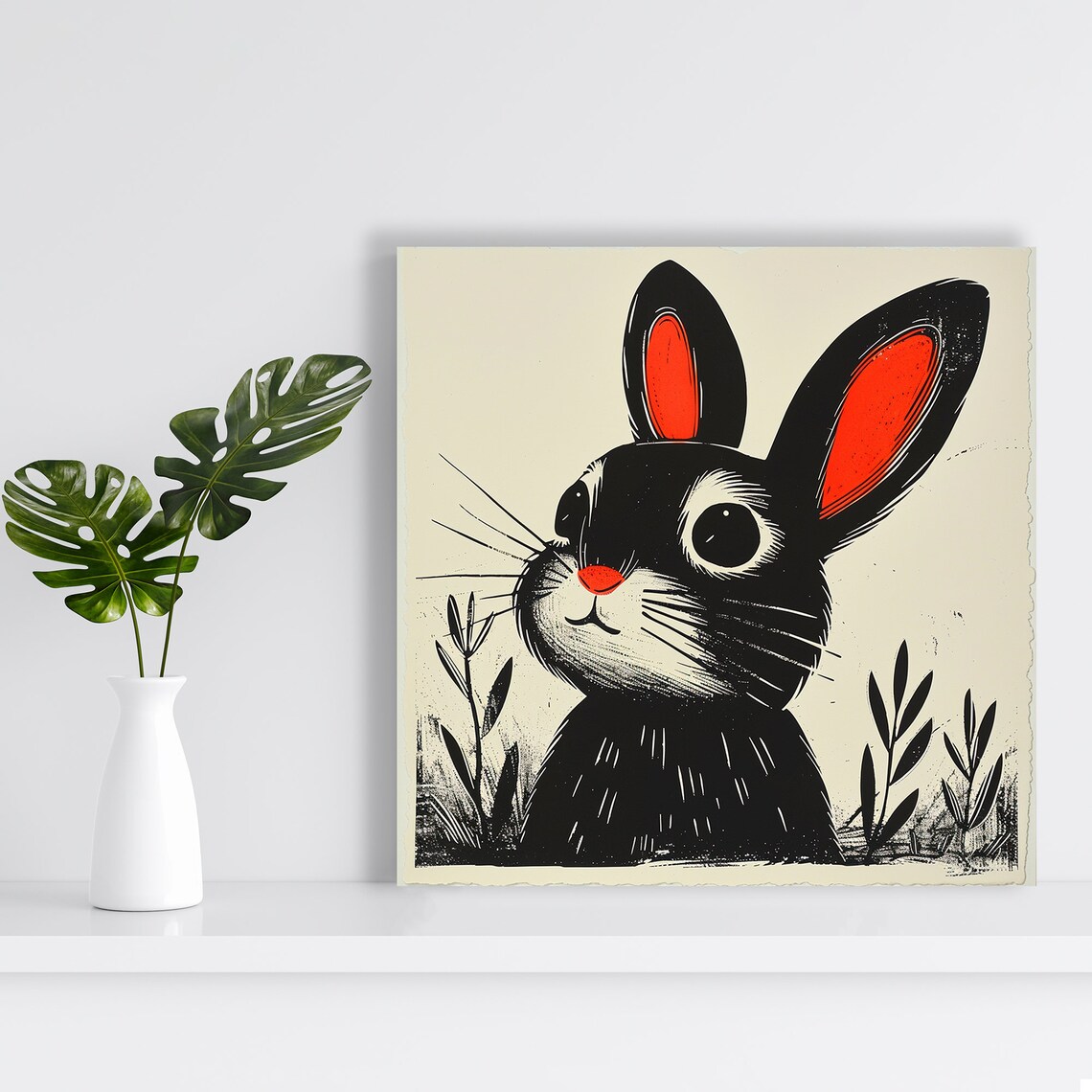 Bunny Whimsy Poster, Whimsical Nursery Wall Art - Image 2