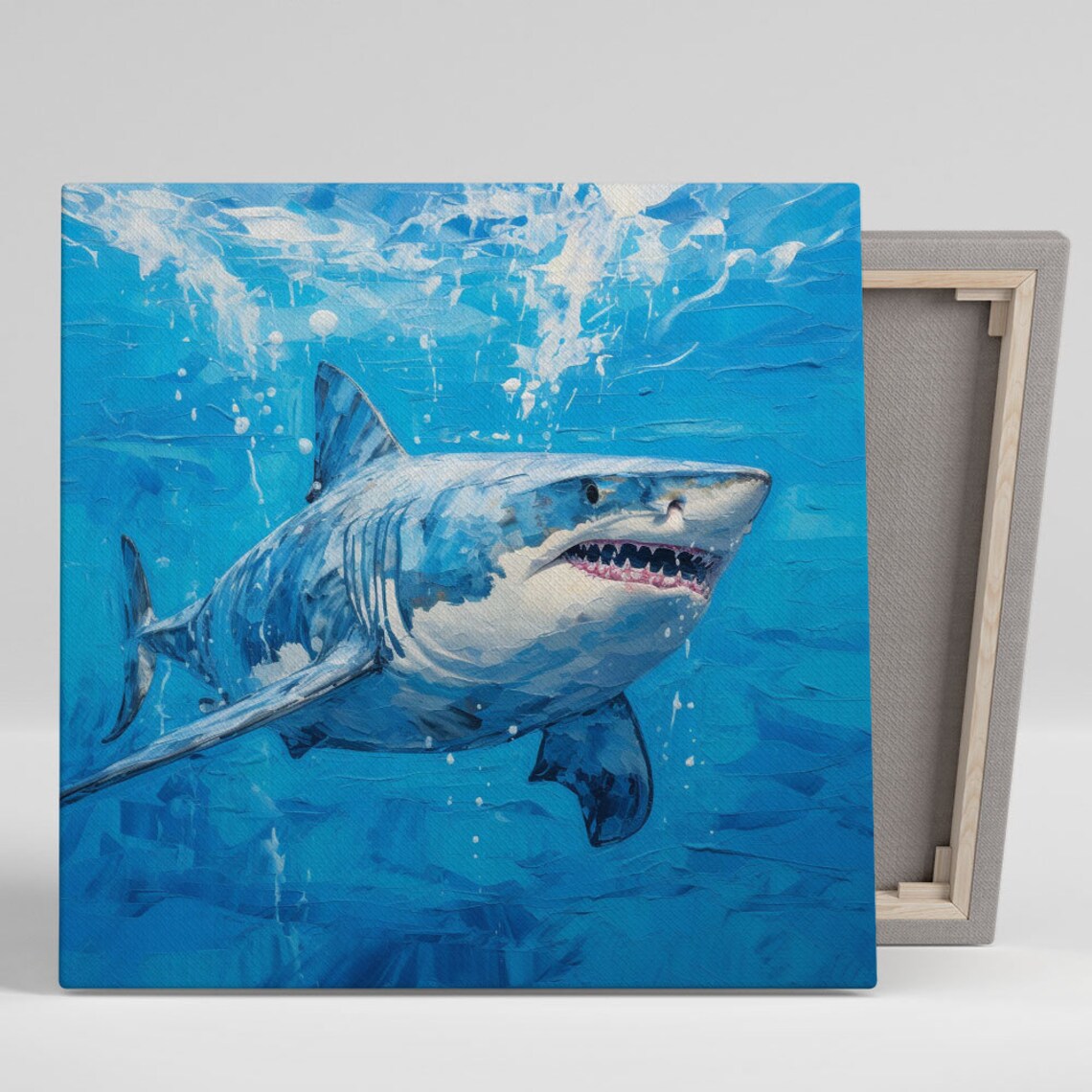 Shark Poster, Nursery and Living Room Art Print